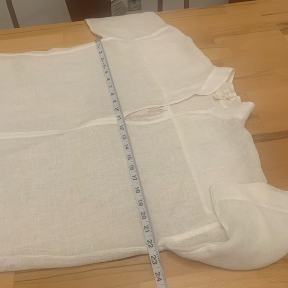 Eileen Fisher 100% organic linen white top tunic size XXS/XS TTP/TP - Picture 11 of 13